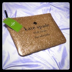 NWT: Kate Spade Zipper Clutch